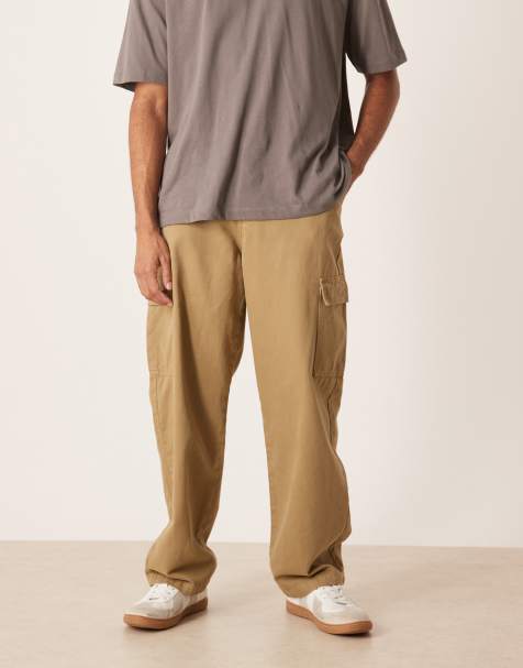 ASOS DESIGN - Pantalon cargo droit - Kaki - view 1