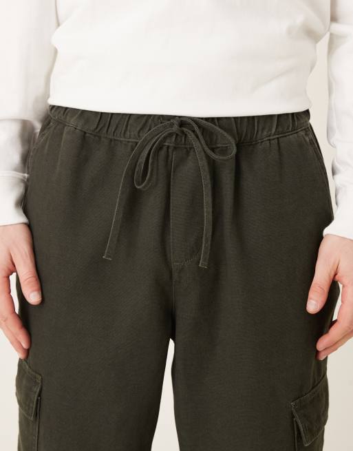 ASOS DESIGN - Pantalon cargo fuselé à enfiler en tissu teint - Sulfure, 5 de 5
