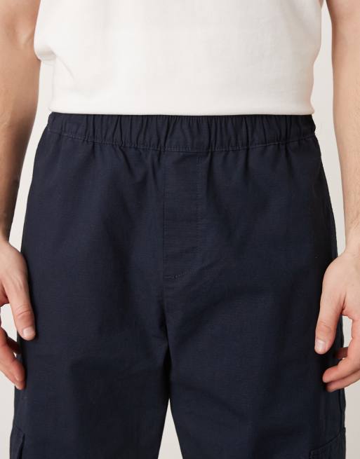 ASOS DESIGN - Pantalon cargo fuselé en tissu ripstop - Marine, 4 de 5