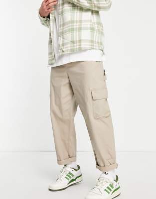 asos beige cargo pants