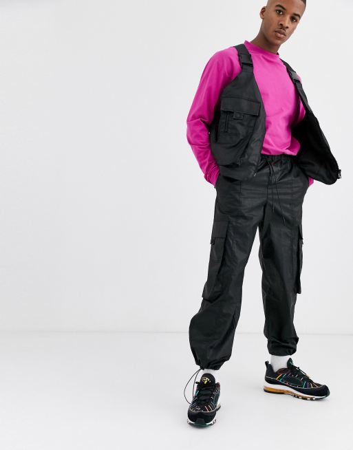 ASOS DESIGN - Ensemble avec pantalon et gilet harnais - Noir , 3 de 3