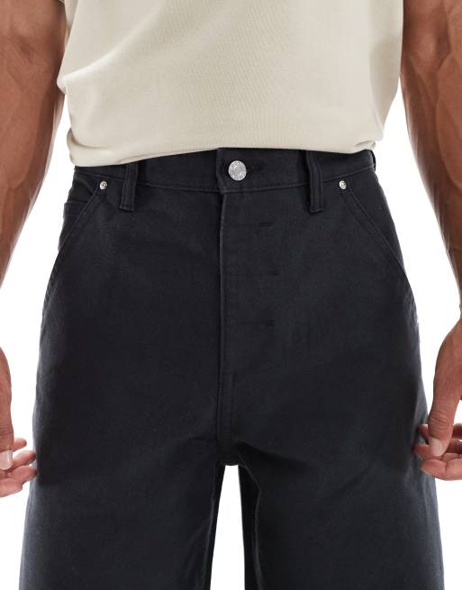 ASOS DESIGN - Pantalon cargo large en toile - Noir, 5 de 5