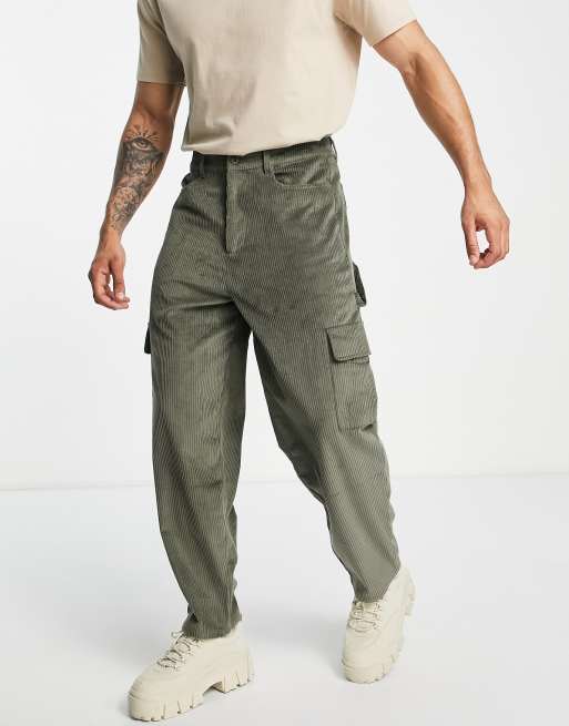 Pantalon cargo best sale velours homme