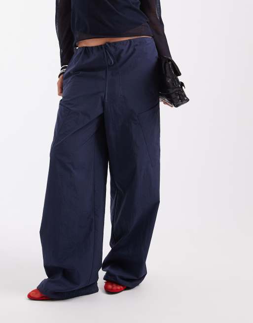ASOS DESIGN pantalon cargo technique à enfiler bleu marine, 2 de 5
