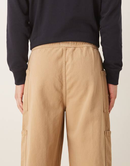 ASOS DESIGN - Pantalon cargo ultra baggy en sergé - Marron , 5 de 5