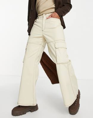 asos beige cargo pants