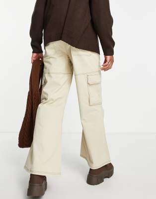 asos beige cargo pants