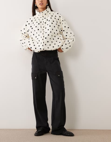ASOS DESIGN - pantalón cargo utility de pernera ancha en negro - view 1