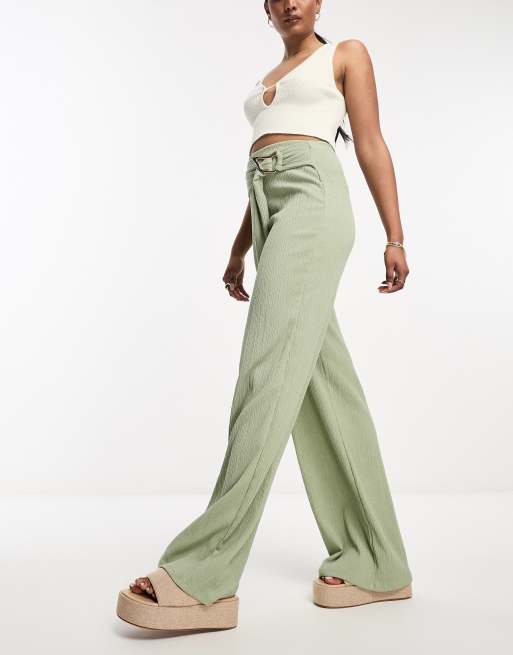 ASOS DESIGN - Pantalon d'ensemble moulant puis ample style disco