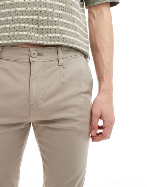 ASOS DESIGN - Pantalon chino ajusté - Beige délavé, 5 de 5