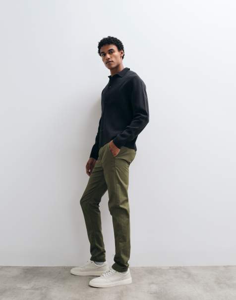 ASOS DESIGN - Pantalon chino ajusté - Kaki - view 1
