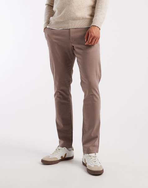 ASOS DESIGN - Pantalon chino ajusté - Marron délavé - view 1