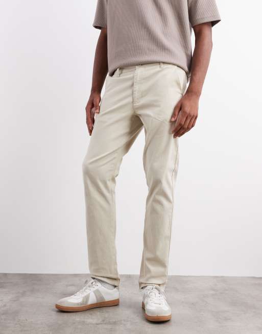 ASOS DESIGN - Pantalon chino ajusté - Taupe, 2 de 5
