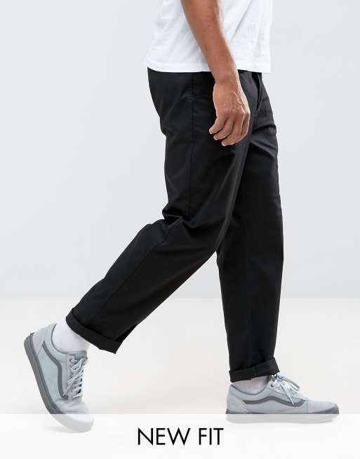 Pantalon chino slim coloris noir homme - DistriCenter