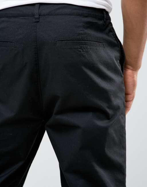 ASOS DESIGN - Pantalon chino décontracté - Noir, 3 de 4