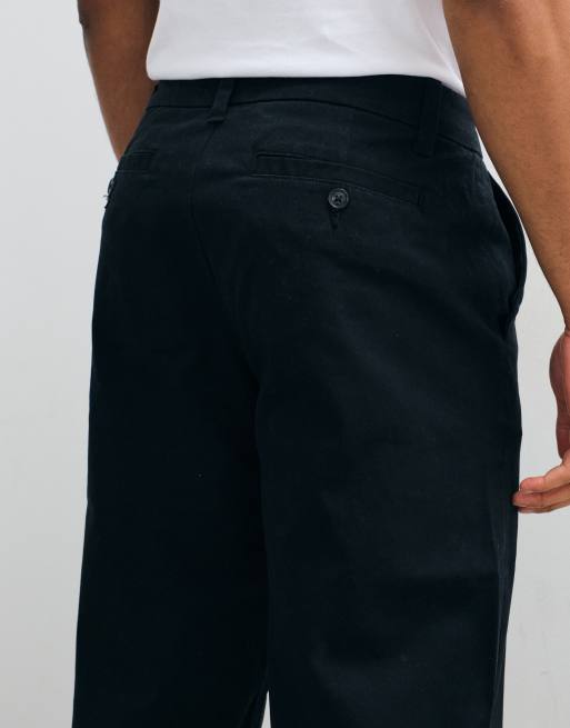 ASOS DESIGN - Pantalon chino droit - Noir, 2 de 5