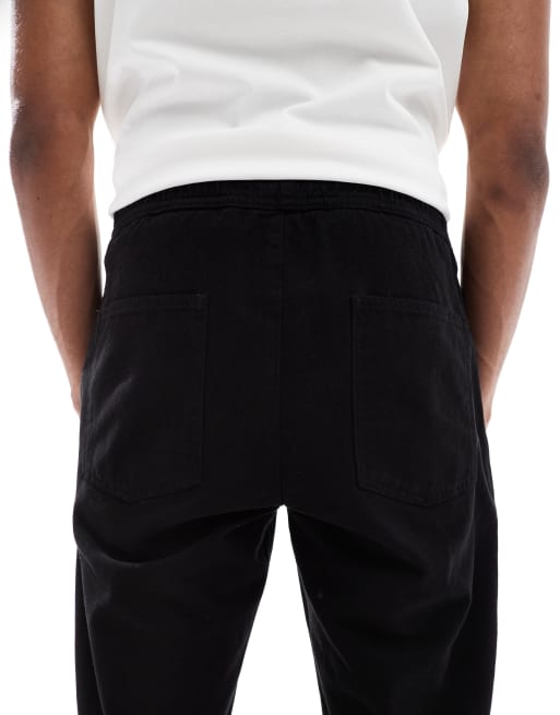 ASOS DESIGN - Pantalon chino fuselé à enfiler - Noir, 4 de 5