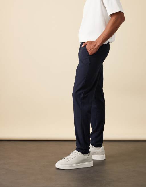 ASOS DESIGN - Pantalon chino fuselé - Bleu marine, 3 de 6