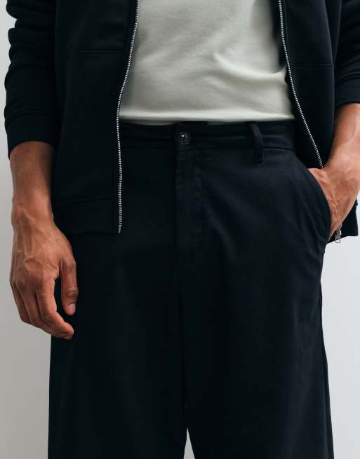 ASOS DESIGN - Pantalon chino large - Noir, 4 de 5