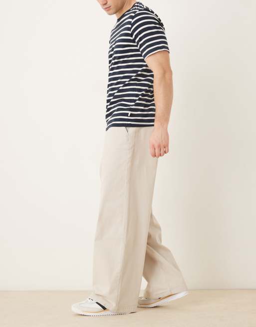 ASOS DESIGN - Pantalon chino large - Taupe, 3 de 5
