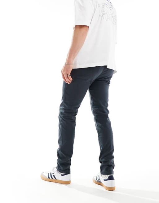 ASOS DESIGN - Pantalon chino skinny - Bleu marine délavé, 5 de 5