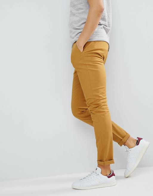 Pantalon chino outlet moutarde