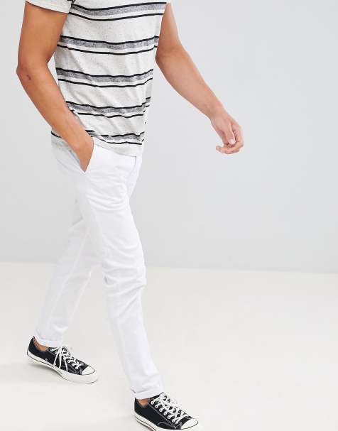 ASOS DESIGN - Pantalon chino slim - Blanc - view 1