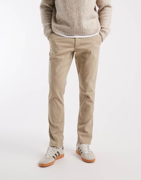 ASOS DESIGN - Pantalon chino slim délavé - Beige - view 1