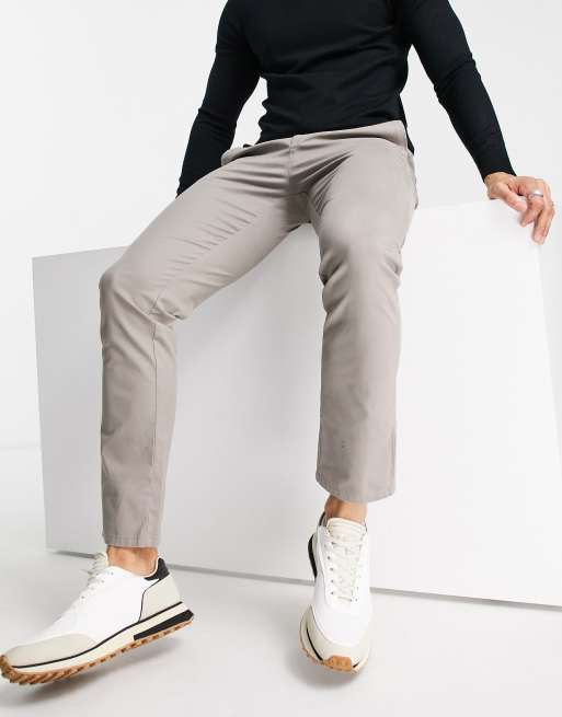 ASOS DESIGN - Pantalon chino slim - Gris clair