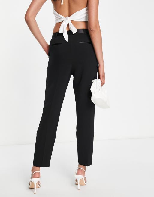 Pantalon smoking femme sales