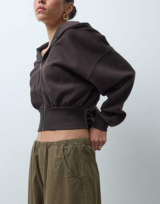 ASOS DESIGN - pantalón con bajo abullonado y bolsillos cargo en caqui, 5 de 5