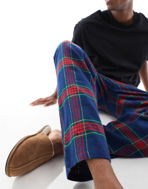 ASOS DESIGN - Pantalon confort à carreaux - Rouge et bleu marine, 4 de 4