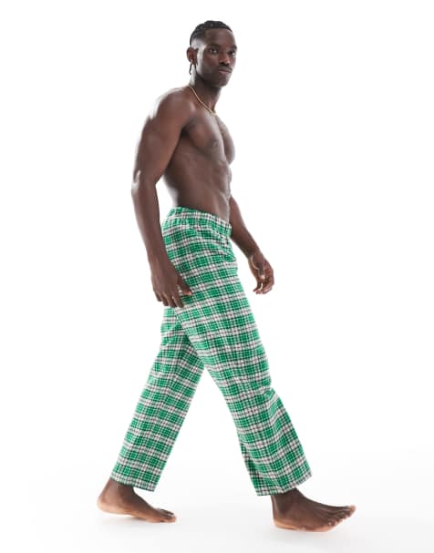 ASOS DESIGN - Pantalon confort à carreaux - Vert - view 1