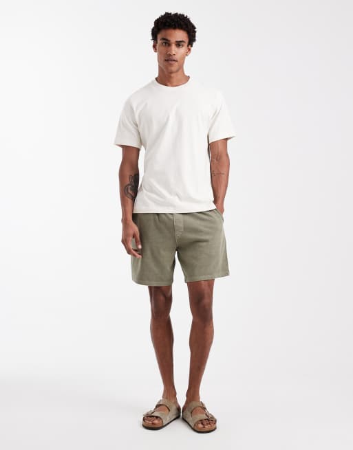 ASOS DESIGN - pantalón corto de punto oversize con bolsillo trasero en verde oscuro, 3 de 5