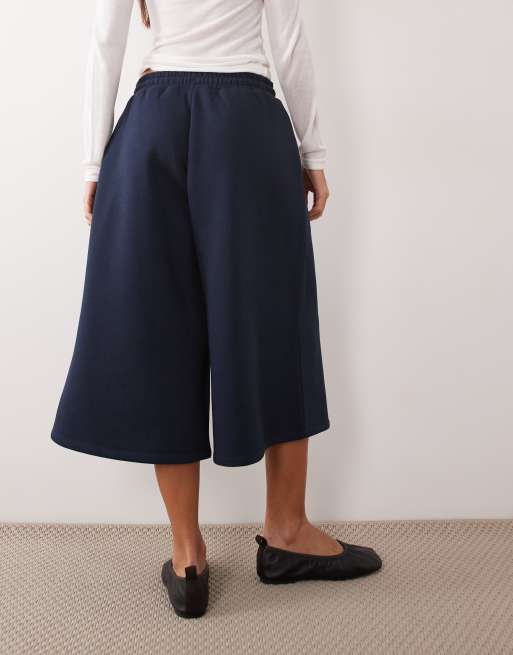 ASOS DESIGN - pantalón corto jogger largo de conjunto en azul marino, 4 de 5