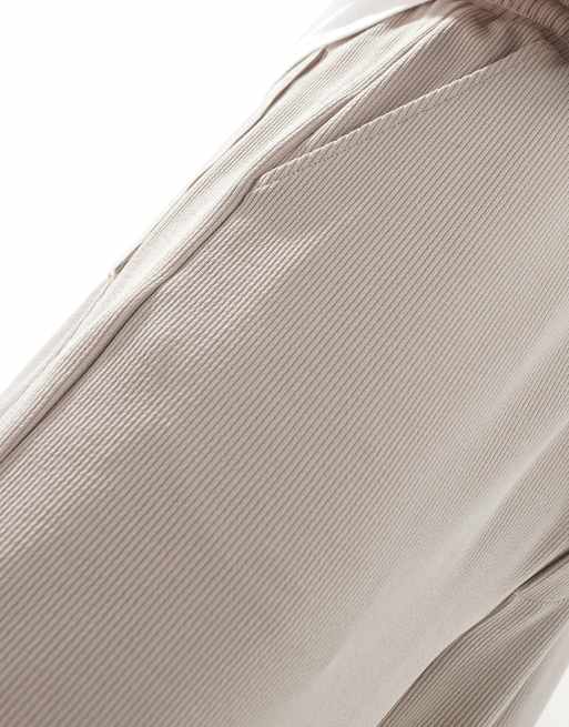 ASOS DESIGN - Pantalon côtelé ultra baggy - Gris, 3 de 5