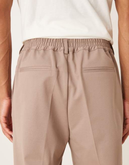 ASOS DESIGN - Pantalon coupe fuselée oversize - Marron, 5 de 5