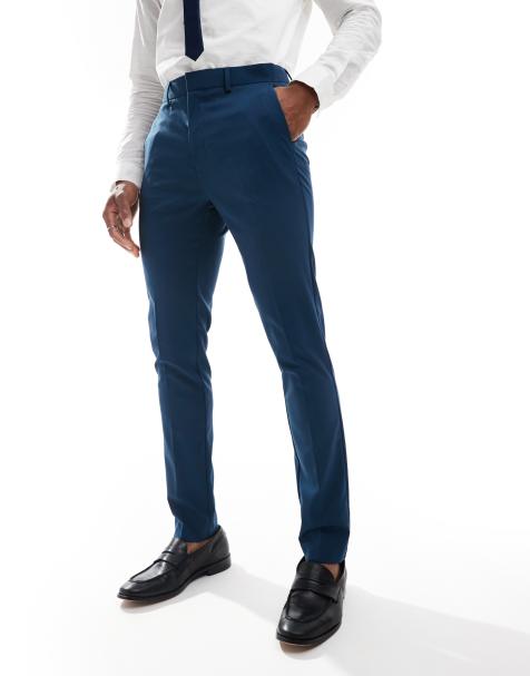 ASOS DESIGN - Pantalon de costume ajusté - Bleu - view 1