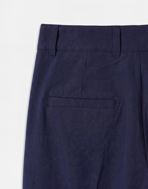 ASOS DESIGN pantalon de costume ajusté fuselé souple bleu marine, 8 de 9