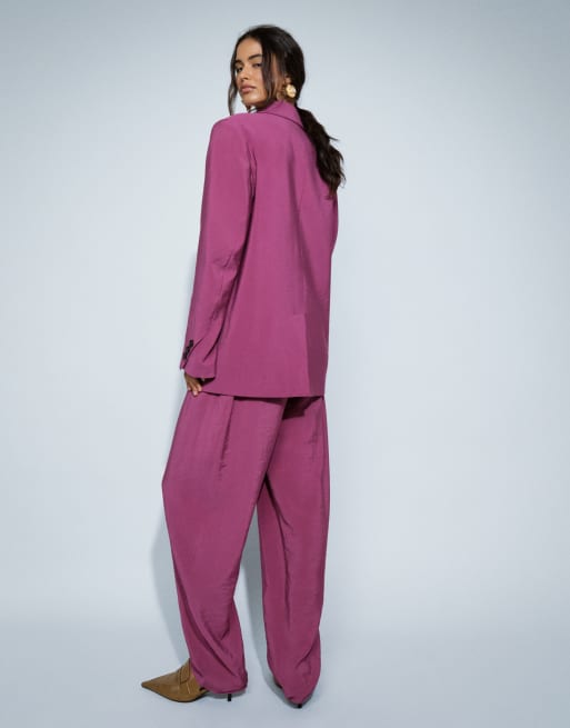 ASOS DESIGN pantalon de costume ajusté fuselé souple violet, 4 de 10