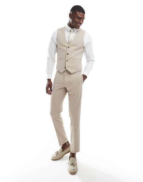 ASOS DESIGN - Pantalon de costume ajusté - Taupe - view 1