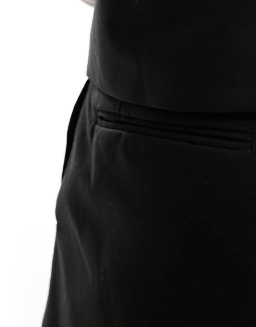 ASOS DESIGN - Pantalon de costume ample avec jupe portefeuille - Noir, 5 de 5