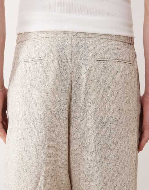 ASOS DESIGN - Pantalon de costume ample - Crème, 4 de 5