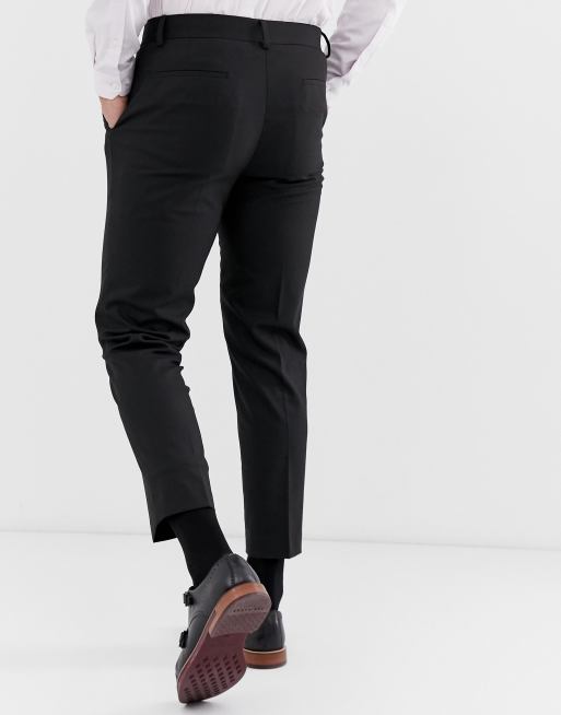 ASOS DESIGN - Pantalon de costume court skinny - Noir, 2 de 4