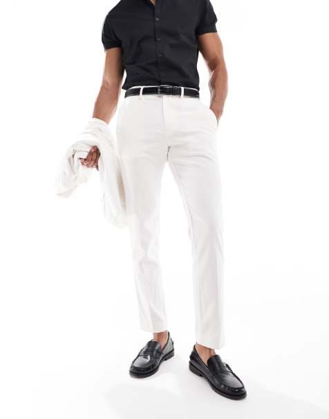 ASOS DESIGN - Pantalon de costume droit - Blanc - view 1