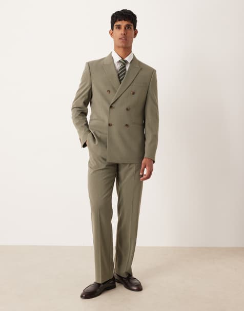 ASOS DESIGN - Pantalon de costume droit - Kaki - view 1