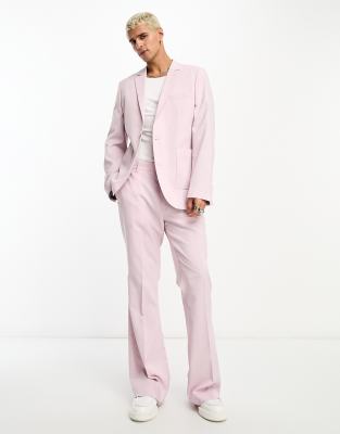 ASOS DESIGN flare suit trousers in purple - ASOS Price Checker