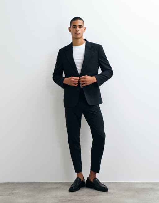 ASOS DESIGN navy tapered suit, 3 de 3