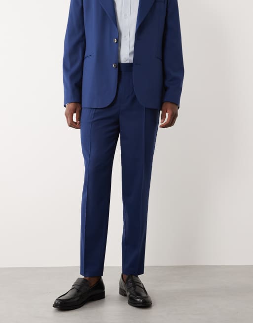 ASOS DESIGN - Pantalon de costume fuselé en laine d'été - Bleu marine, 2 de 5