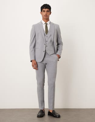 ASOS DESIGN - Pantalon de costume skinny - Gris